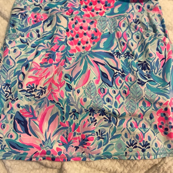 Lilly Pulitzer Blue and Pink Floral Mini Skort Resort Wear SKORT ONLY - Picture 2 of 2
